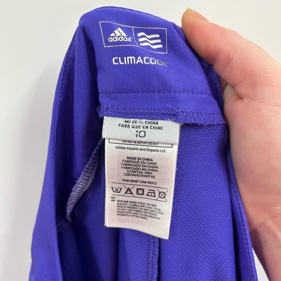 Womens Adidas Climacode Blue Purple Side Zip Tennis Athletic Skirt Size 10 - Picture 8 of 10